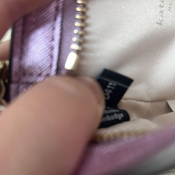 6486 Kate Spade Metallic Pink Clutch with Chain Strap - Picture 7 of 10